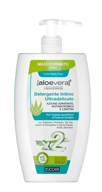 ALOEVERA2 DETERGENTE INTIMO ULTRADELICATO 400 ML - Antica Farmacia Ferrari