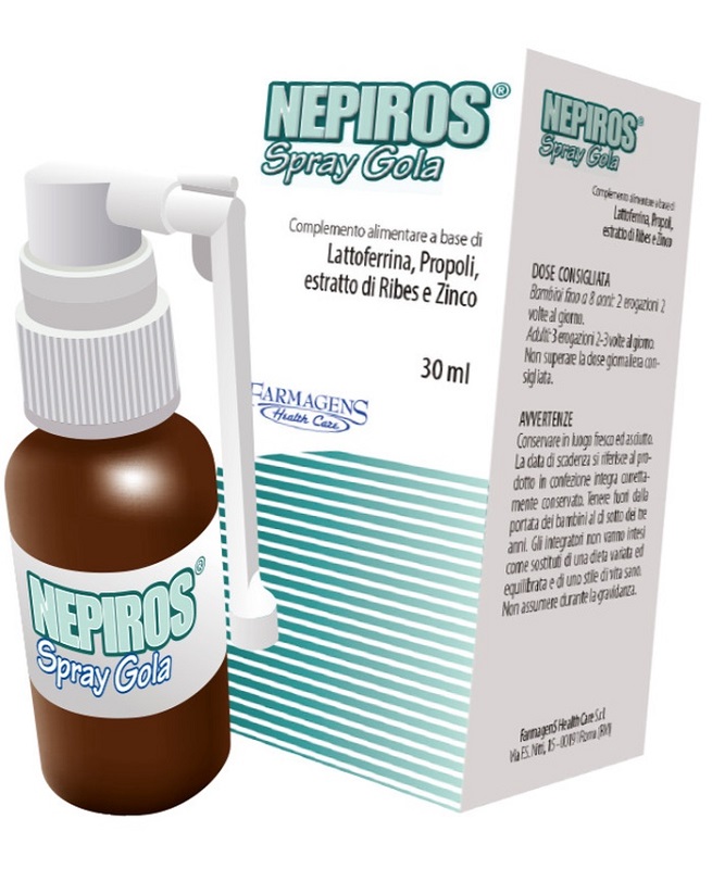 NEPIROS SPRAY GOLA 30 ML NUOVA FORMULA - Antica Farmacia Ferrari