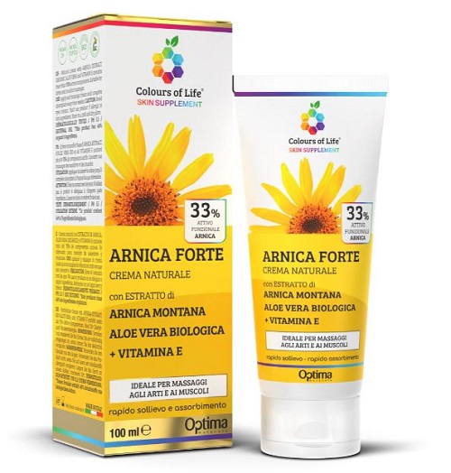 COLOURS OF LIFE SKIN SUPPLEMENT ARNICA FORTE 33% CREMA 100 ML - Antica Farmacia Ferrari