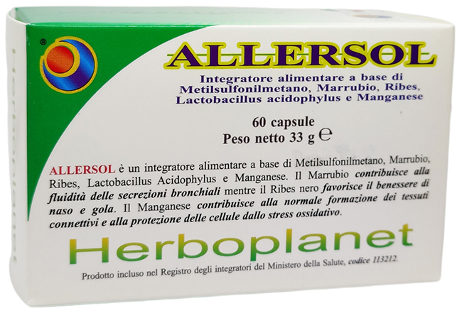ALLERSOL 60 CAPSULE - Antica Farmacia Ferrari