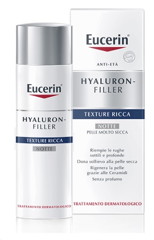 EUCERIN HYALURON+FILLER TEXTURE RICCA NOTTE 50 ML - Antica Farmacia Ferrari