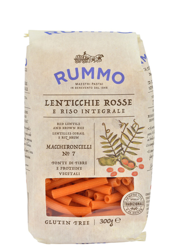 RUMMO MACCHERONCELLI N 7 LENTICCHIE ROSSE E RISO INTEGRALE 300 G - Antica Farmacia Ferrari