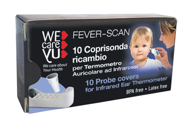 COPPELLE RICAMBIO PER TERMOMETRO INFRAROSSI WECAREYU FEVER-SCAN 10 PEZZI - Oltrefarma