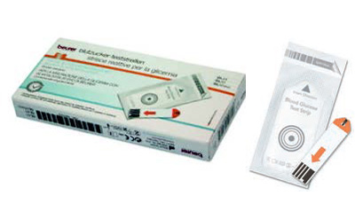 STRISCE MISURAZIONE GLICEMIA BEURER PER GLUCOMETRO GL44/GL50/GL50EVO IN FOIL 25 PEZZI - Antica Farmacia Ferrari