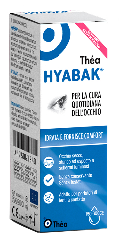 SOLUZIONE OFTALMICA MULTIDOSE HYABAK 5 ML - Antica Farmacia Ferrari