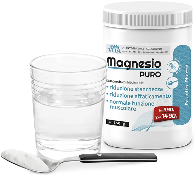 SANAVITA MAGNESIO PURO 150 G - Antica Farmacia Ferrari