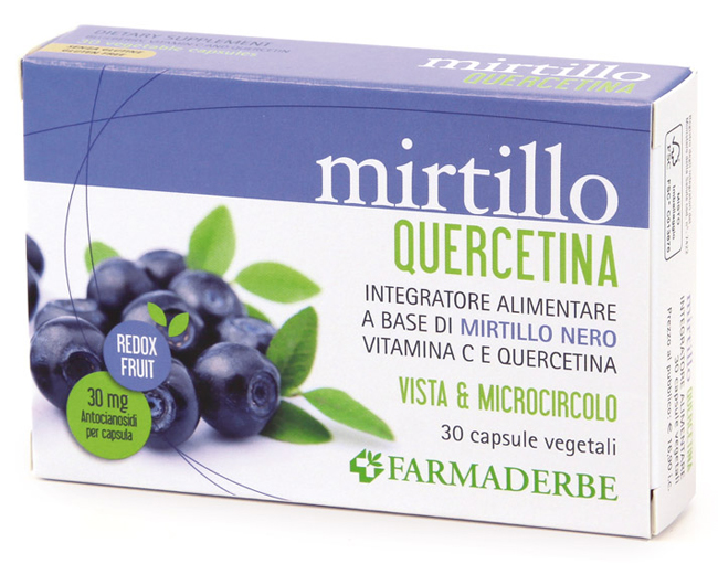 MIRTILLO QUERCETINA 30 CAPSULE - Antica Farmacia Ferrari