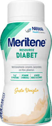 MERITENE RESOURCE DIABET VANIGLIA ALIMENTO IPERPROTEICO 28 VITAMINE E MINERALI 200 ML - Antica Farmacia Ferrari