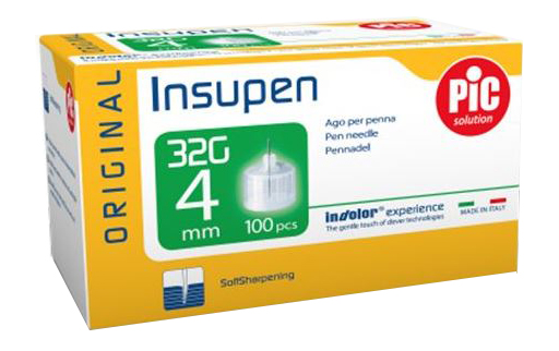 AGO PER PENNA PIC INSUPEN ORGINAL GAUGE 32,5X4 MM 100 PEZZI - Oltrefarma