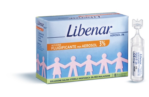 LIBENAR 18 FIALE AEROSOL IPERTONICHE 3% - Antica Farmacia Ferrari