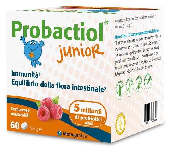 PROBACTIOL JUNIOR 60 COMPRESSE MASTICABILI NEW - Antica Farmacia Ferrari