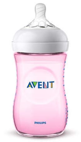 AVENT BIBERON NATURAL PP 260ML ROSA SINGLE PACK - Antica Farmacia Ferrari