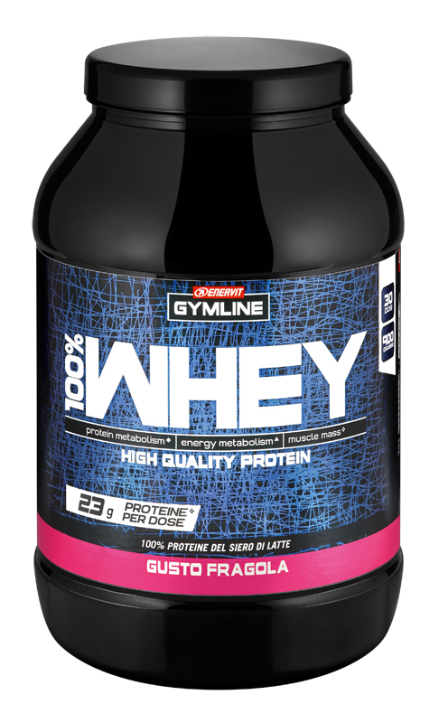 GYMLINE 100% WHEY CONCENTRATE FRAGOLA 900 G - Antica Farmacia Ferrari