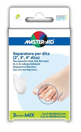 SEPARATORE DITA MASTER-AID 1 S + 2 M 3 PEZZI - Antica Farmacia Ferrari