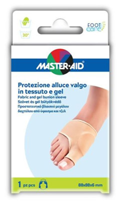 PROTEZIONE MASTER-AID IN GEL E TESSUTO PER ALLUCE VALGO 1 PEZZO - Antica Farmacia Ferrari