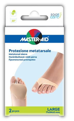PROTEZIONE MASTER-AID PER METATARSO IN TESSUTO ELASTICO E GEL L 1 PAIO - Antica Farmacia Ferrari