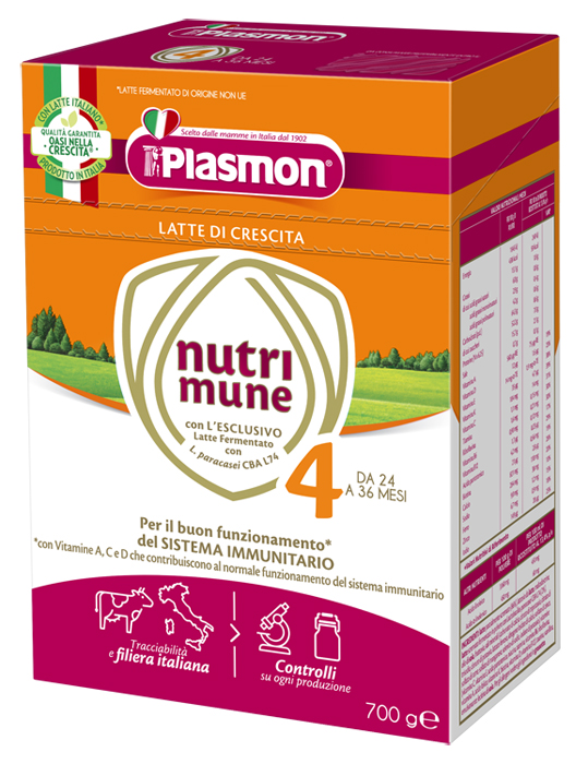 PLASMON NUTRIMUNE LATTE STAGE 4 POLVERE 700 G - Antica Farmacia Ferrari