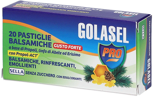 GOLASEL PRO 20 PASTIGLIE BALSAMICHE FORTI - Antica Farmacia Ferrari