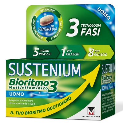 SUSTENIUM BIORITMO3 UOMO ADULTO 30 COMPRESSE - Antica Farmacia Ferrari