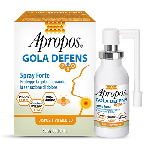 APROPOS GOLA DEFENS PRO SPRAY FORTE 20 ML - Antica Farmacia Ferrari