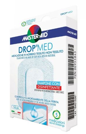 MEDICAZIONE MASTER-AID DROP MED 10 X 10 CM 5 PEZZI - Antica Farmacia Ferrari