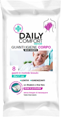 DAILY COMFORT SENIOR GUANTO DETERGENTE 8 PEZZI - Oltrefarma