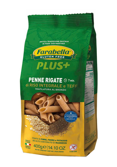 FARABELLA PENNE RISO INTEGRALE E TEFF 400 G - Antica Farmacia Ferrari