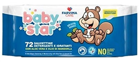 BABYSTAR SALVIETTE BEBE' POPUP 72 PEZZI - Antica Farmacia Ferrari