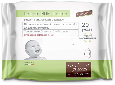 FIOCCHI DI RISO SALVIETTE TALCO NON TALCO - Antica Farmacia Ferrari