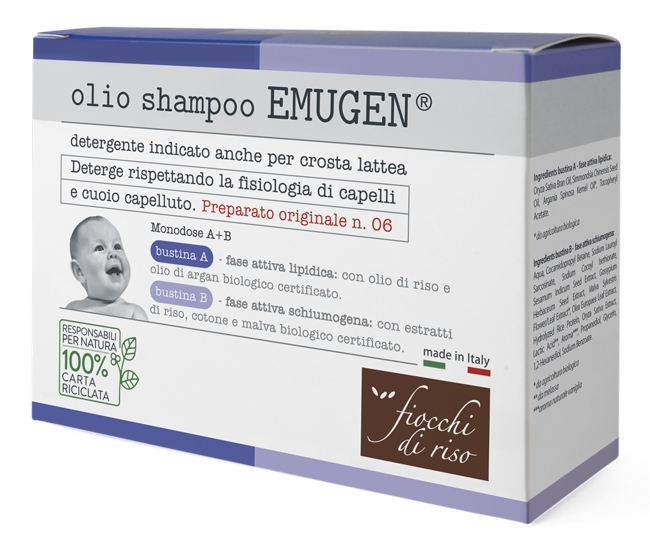 FIOCCHI DI RISO EMUGEN OLIO SHAMPOO ULTRADELICATO 45 ML - Antica Farmacia Ferrari