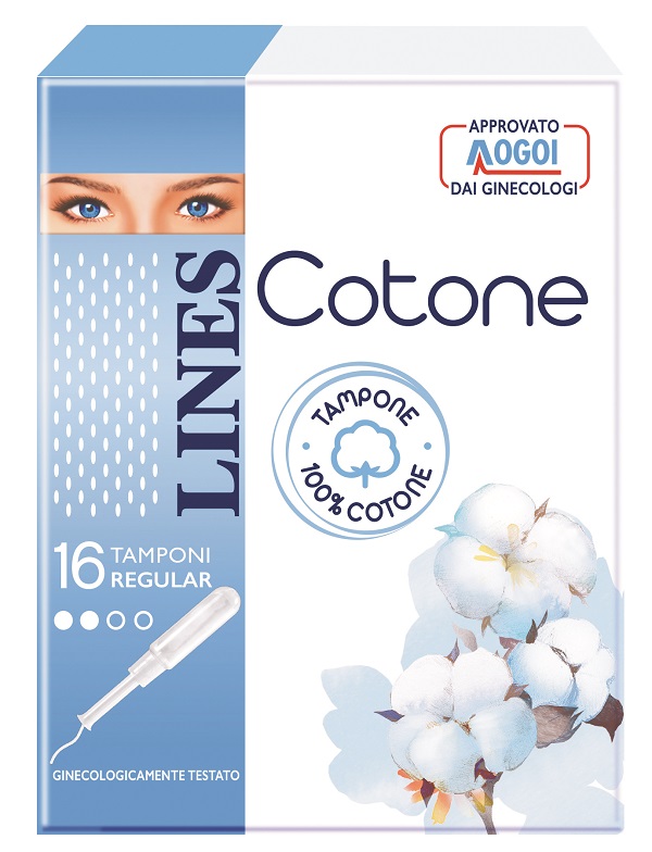 LINES COTONE TAMPONE REGULAR 16 PEZZI - Antica Farmacia Ferrari