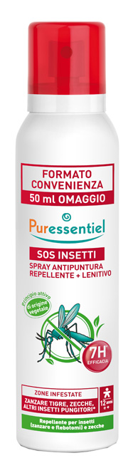 PURESSENTIEL SPRAY ANTIPUNTURA SOS INSETTI PMC 200 ML - Antica Farmacia Ferrari
