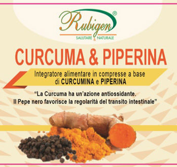 CURCUMA & PIPERINA RUBIGEN 120 COMPRESSE DA 500 MG - Antica Farmacia Ferrari