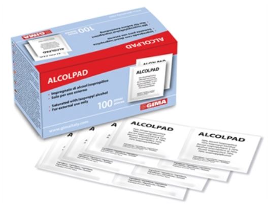 ALCOLPAD 70% ALCOOL ISOPROPILICO 100 PEZZI - Oltrefarma