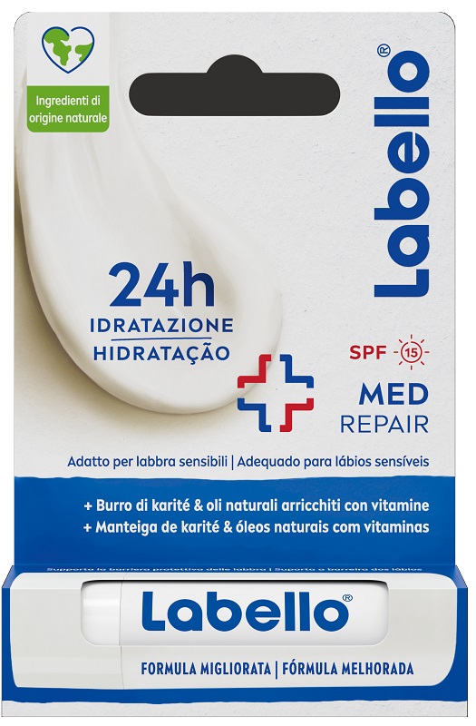 LABELLO MED REPAIR SPF15 24H IDRATAZIONE FONDENTE SULLE LABBRA 5,5 ML - Antica Farmacia Ferrari