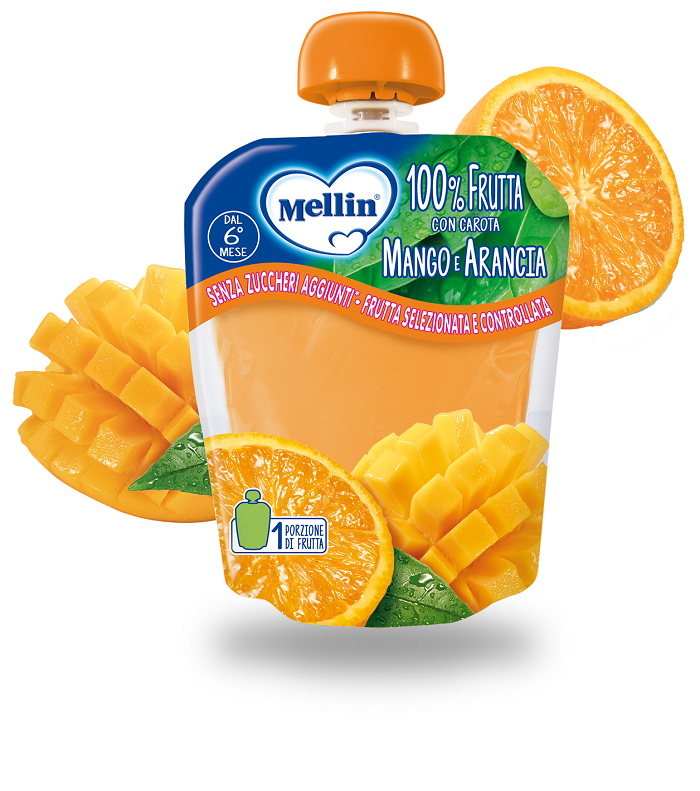 MELLIN POUCH ARANCIA MANGO 90 G - Antica Farmacia Ferrari