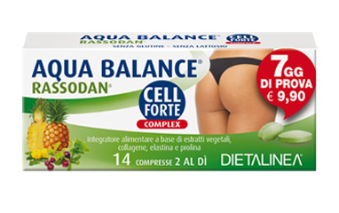 AQUA BALANCE RASSODAN CELL FORTE 7 DAYS 14 COMPRESSE DIETALINEA - Antica Farmacia Ferrari