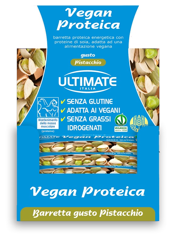 ULTIMATE BARRETTA VEGAN PROTEICA PISTACCHIO 24 X 40 G - Oltrefarma