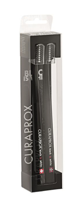 CURAPROX BLACK IS WHITE DENTIFRICI SBIANCANTI 2 SPAZZOLINI - Antica Farmacia Ferrari