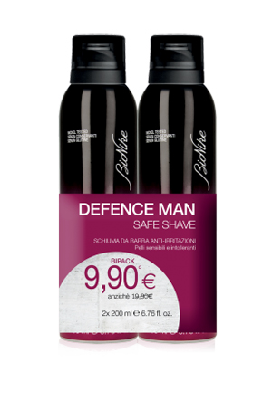 DEFENCE MAN BIPACK SCHIUMA BARBA 2 X 200 ML - Antica Farmacia Ferrari