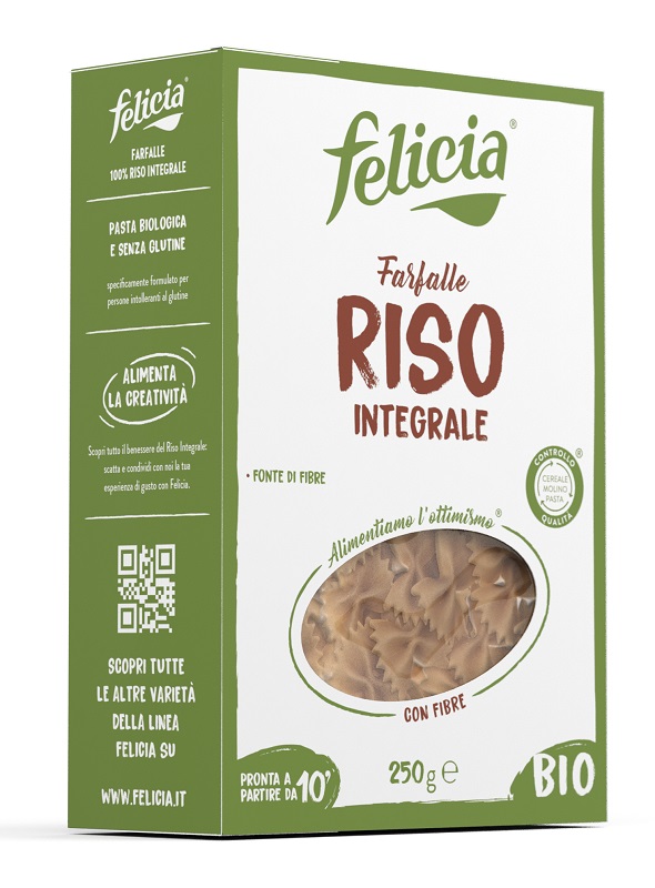 FELICIA FARFALLE RISO INTEGRALE 250 G - Antica Farmacia Ferrari