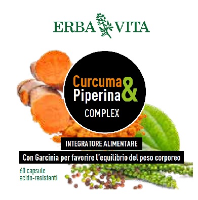 CURCUMA&PIPERINA COMPLEX 60 CAPSULE - Antica Farmacia Ferrari