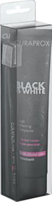 CURAPROX BLACK IS WHITE DENTIFRICI SBIANCANTI 1 DENTIFRICIO DA 90ML + 1 SPAZZOLINO - Antica Farmacia Ferrari