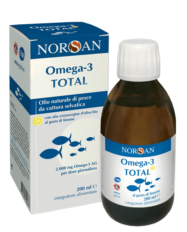 NORSAN OMEGA 3 TOTAL 200 ML GUSTO LIMONE - Antica Farmacia Ferrari