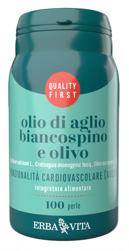 OLIO DI AGLIO, BIANCOSPINO E OLIVO 100 PERLE - Antica Farmacia Ferrari