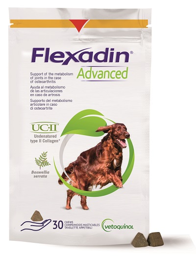 FLEXADIN ADVANCED 30 TAVOLETTE APPETIBILI MASTICABILI PER CANI - Antica Farmacia Ferrari