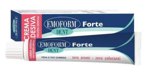 CREMA ADESIVA EMOFORM DENT FORTE PER PROTESI DENTALI 70 G - Antica Farmacia Ferrari
