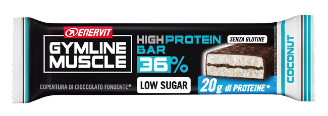 GYMLINE 20G PROTEINBAR LS COCONUT 55 G - Antica Farmacia Ferrari