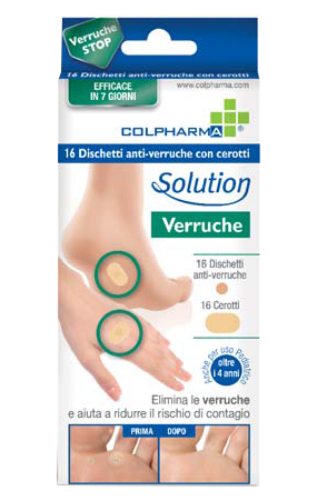 DISCHETTO ANTIVERRUCA CON CEROTTI COLPHARMA - Antica Farmacia Ferrari