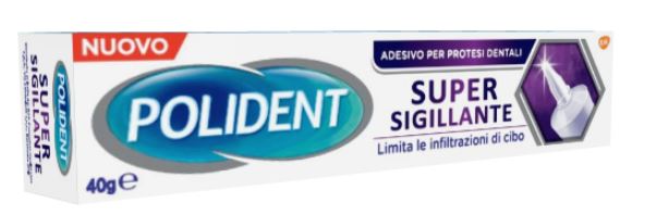 POLIDENT SUPER TENUTA+SIGILLANTE ADESIVO PROTESI DENTALE 40 G - Antica Farmacia Ferrari
